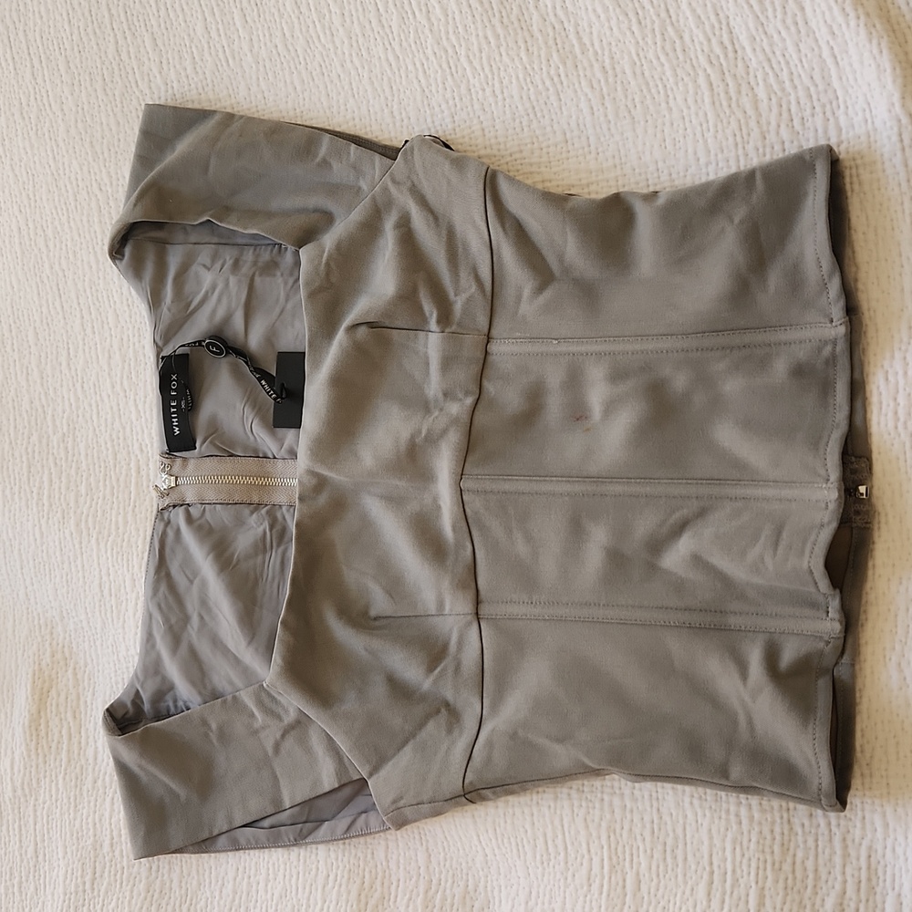 NWT Grey Corset Bustier